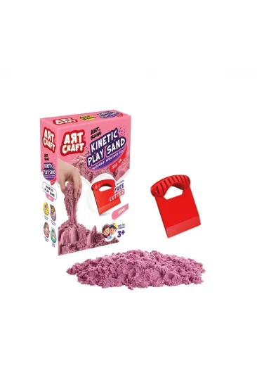 03688 AKSESUARLI PEMBE KİNETİK OYUN KUMU 500 GR