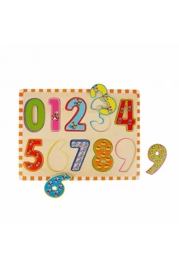 5215 -Wooden Puzzle Numbers 10 Parça