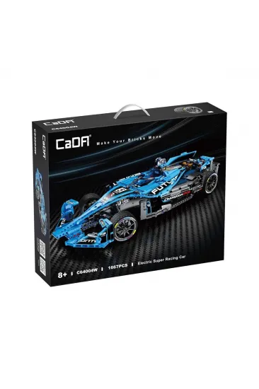 C64004W Cada Electric Racing Super Car Blok Seti 1667 Parça -Vagon life C64004W Cada Electric Racing Super Car Blok Seti 1667 Parça -Vagon life