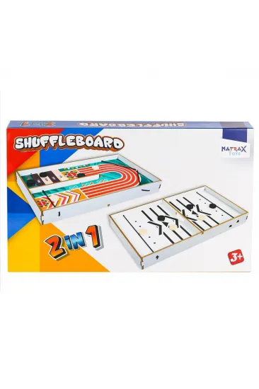 416 Shuffleboard Oyunu 2IN1 -Akçiçek Oyuncak