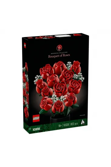 10328 Lego icons Gül Buketi 822 parça +18 yaş