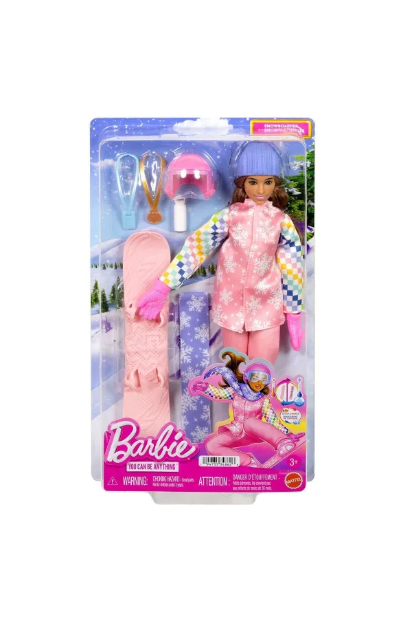 JKF78 Barbie Snowboard Sporcusu Oyun Seti