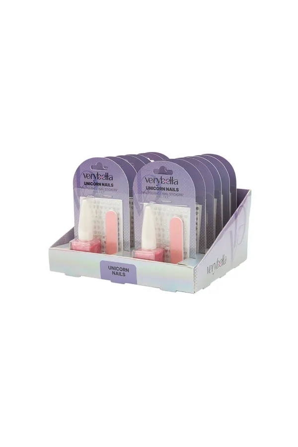VRB48000 Very Bella - Unicorn Tırnak Seti (oje+kağıt törpü) VRB48000 Very Bella - Unicorn Tırnak Seti (oje+kağıt törpü)