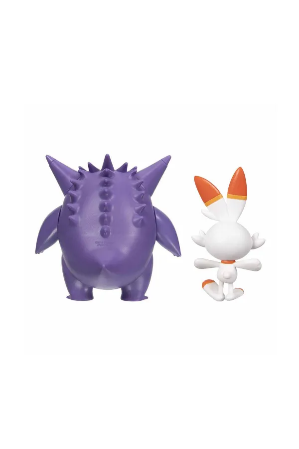 POK PKW2548 Pokemon Battle 2li Figür - Gengar Scorbunny POK PKW2548 Pokemon Battle 2li Figür - Gengar Scorbunny