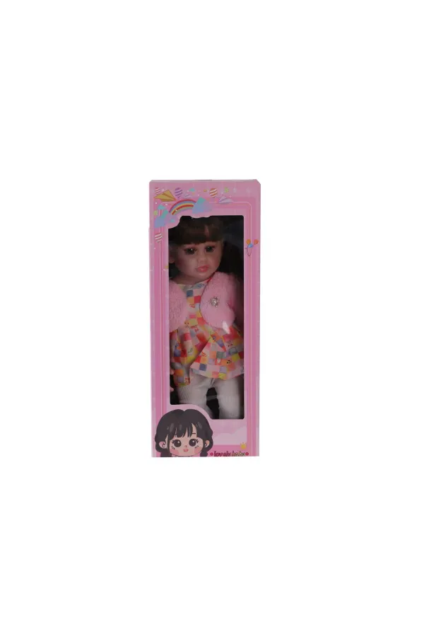 LMN232 55 CM MÜZİKLİ SİLİKONLU ET BEBEK