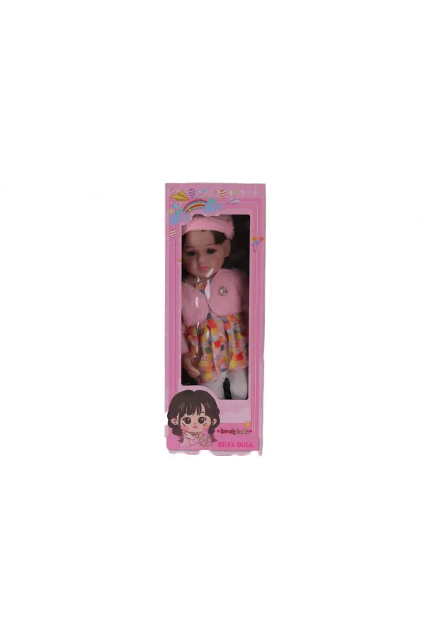 LMN232 55 CM MÜZİKLİ SİLİKONLU ET BEBEK