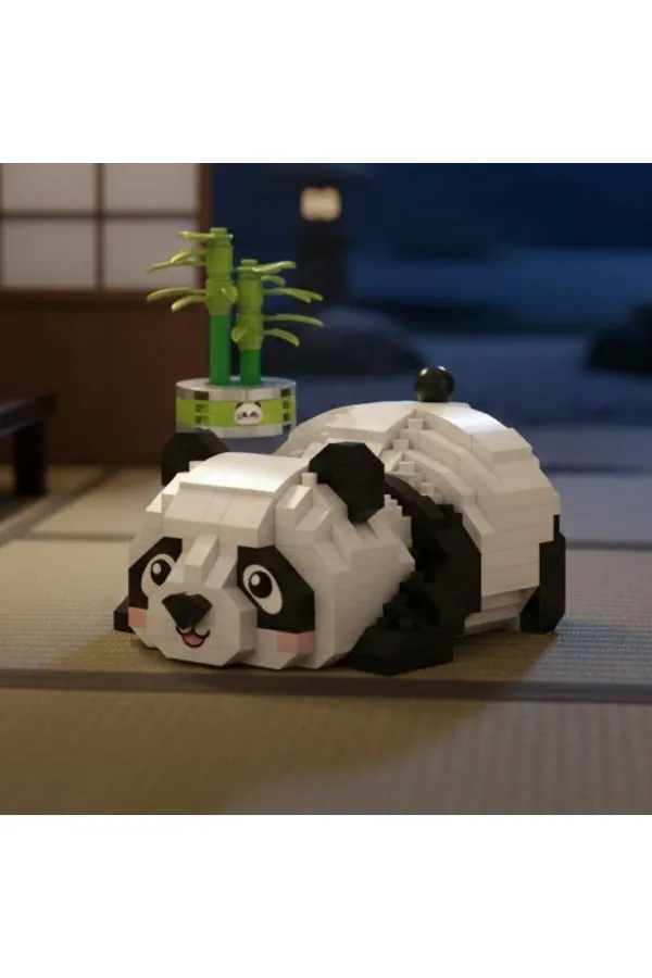 LZ-8804 LOZ DİNLENEN PANDA 340 PARÇA BLOCK OYUNCAK