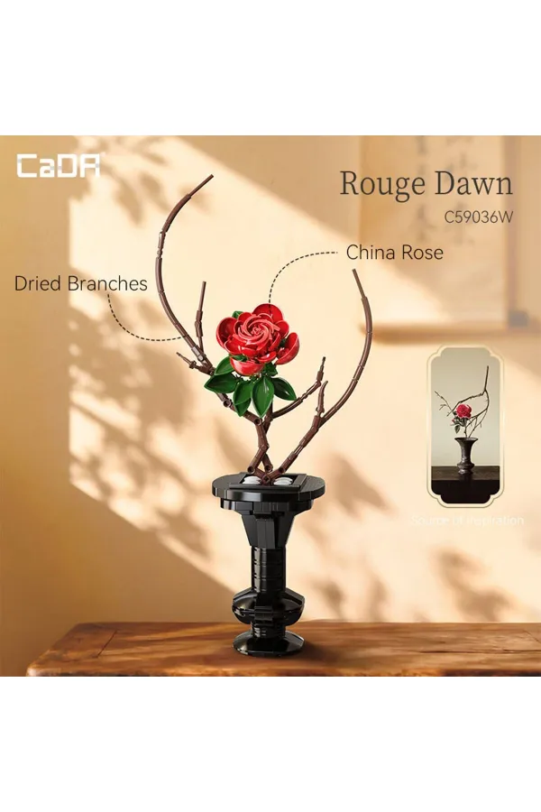 C59036W CADA SAKSILI RED ROSE MODEL 363 PARÇA BLOCK OYUNCAK C59036W CADA SAKSILI RED ROSE MODEL 363 PARÇA BLOCK OYUNCAK