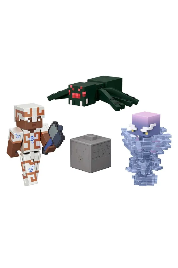 JKK15 HLB21 Minecraft 3lü Aksiyon Figür Seti 8 cm