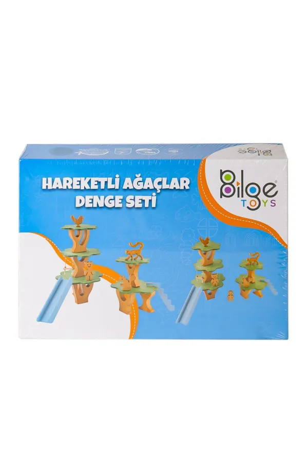 BLG-101 Ahşap Hareketli Ağaçlar Denge Seti