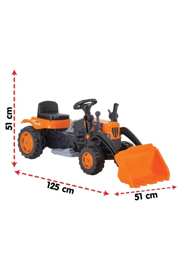 05 124 EXCAVATOR PLS-26 TRAKTÖR KEPÇELİ 6V AKÜLÜ