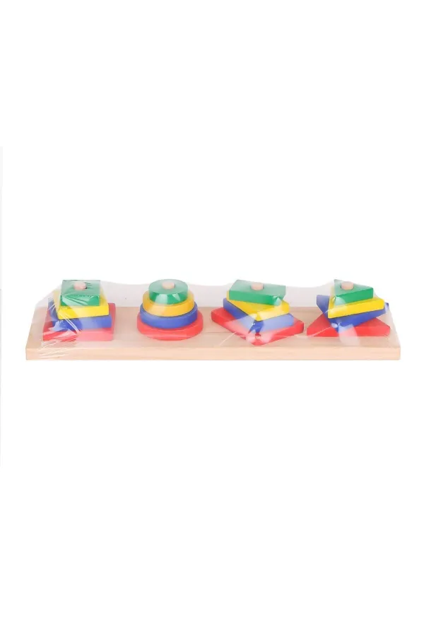 KR006 Woodoy Renkli Geometrik Şekiller -Karsan Oyuncak KR006 Woodoy Renkli Geometrik Şekiller -Karsan Oyuncak