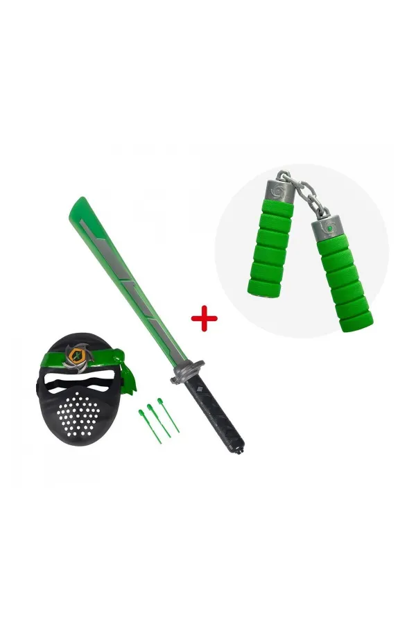 108042238 NEXT NİNJA SWORD AND MASK GREEN 108042238 NEXT NİNJA SWORD AND MASK GREEN