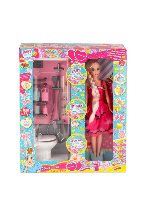 OYD-02387 Bebek ve Banyo Oyun Seti -Oydaş Oyuncak OYD-02387 Bebek ve Banyo Oyun Seti -Oydaş Oyuncak