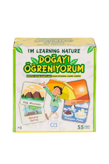 CAEGT-5053 Doğayı Öğreniyorum Eğitici Oyun Kartları -