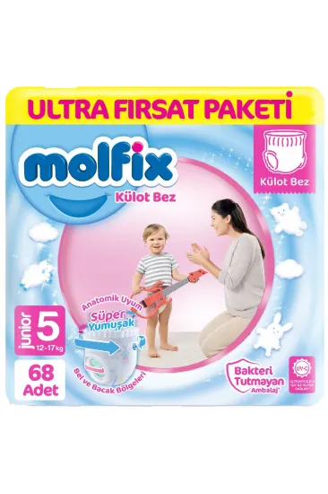 Külot Bez Ultra Fırsat Paketi 5 Beden 12-17 Kg 68 Adet Külot Bez Ultra Fırsat Paketi 5 Beden 12-17 Kg 68 Adet