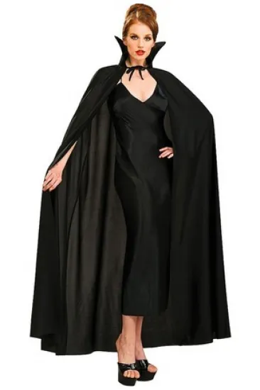 Siyah Renk Yakalı Halloween Pelerini 120 cm Siyah Renk Yakalı Halloween Pelerini 120 cm