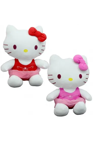 Peluş Hello Kitty Elbiseli Kurdeleli 36 cm Peluş Hello Kitty Elbiseli Kurdeleli 36 cm