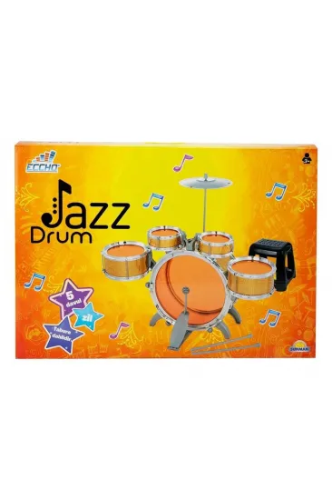 1080080 Eccho, Davul Set - Jazz Drum / 5 adet Davul, Zil ve Tabure / +3 yaş 1080080 Eccho, Davul Set - Jazz Drum / 5 adet Davul, Zil ve Tabure / +3 yaş