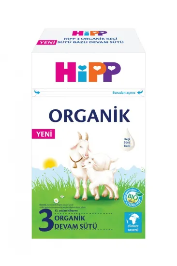 3 Organik Keçisütü Bazlı Bebek Devam Sütü 400 Gr