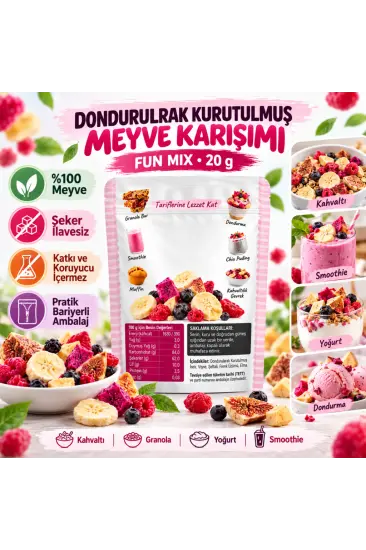 Fresh Dondurularak Kurutulmuş Fun Mix 20 g