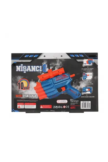 FAB 5757 4 Ağızlı Dart Atıcı Silah -Prestij Oyuncak FAB 5757 4 Ağızlı Dart Atıcı Silah -Prestij Oyuncak