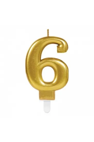 6 Rakam Mum Gold Renk 6 Rakam Mum Gold Renk
