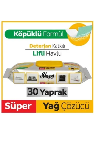 Yüzey Temizlik Havlusu 30 Adet Yağ Çözücü Yüzey Temizlik Havlusu 30 Adet Yağ Çözücü