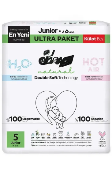 Natural Double Soft Külot Bez Ultra Paket 5 Beden 78 Adet
