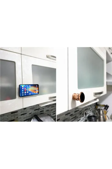Metal Telefon Tutucu Torpidoya Yapışan Mıknatıslı Metal Telefon Tutucu Torpidoya Yapışan Mıknatıslı