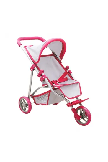NessiWorld 3 Tekerlekli Pembe Gri Puset