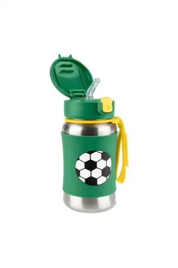 Zoo Pipetli Paslanmaz Çelik Suluk 350 ml Futbol Zoo Pipetli Paslanmaz Çelik Suluk 350 ml Futbol