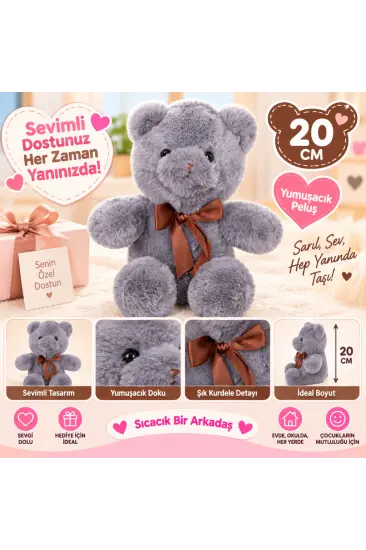 4769 PELUŞ AYI KURDELALI 20 CM 4R 4769 PELUŞ AYI KURDELALI 20 CM 4R