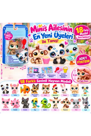 1000522 Pet Shop Minişler Tekli Paket S2 - 70 – Panda Yeni 1000522 Pet Shop Minişler Tekli Paket S2 - 70 – Panda Yeni