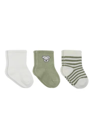 Koala Boy 3'lü Penye Soket Çorap 10133 Ekru Koala Boy 3'lü Penye Soket Çorap 10133 Ekru
