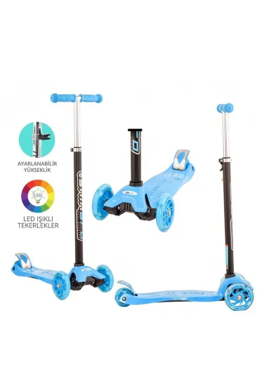 Torutoys Mavi Twist Işıklı Scooter Torutoys Mavi Twist Işıklı Scooter