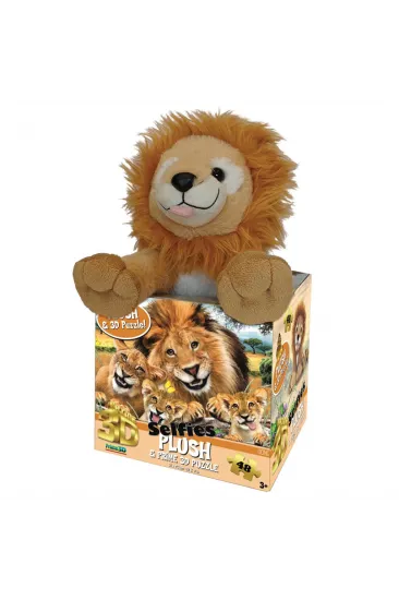 Prime 3D - Aslan Pelüş ve Selfie 48 Parça Puzzle 15803 Prime 3D - Aslan Pelüş ve Selfie 48 Parça Puzzle 15803