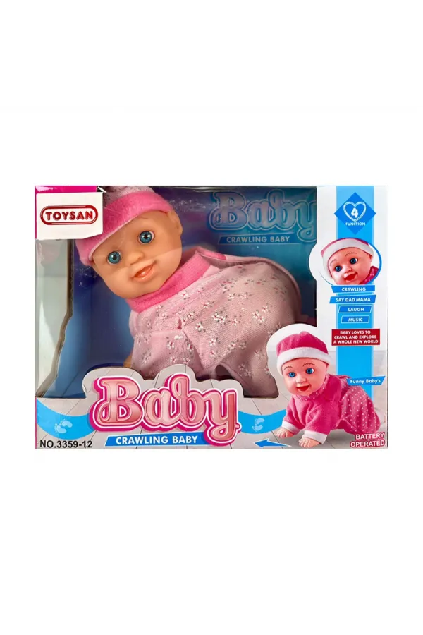 Pilli Emekleyen Sesli Bebek Pilli Emekleyen Sesli Bebek