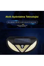 Powermaster Mx-118 118 Smd Ledli Hareket Sensörlü Üç Modlu Solar Duvar Lambası Powermaster Mx-118 118 Smd Ledli Hareket Sensörlü Üç Modlu Solar Duvar Lambası