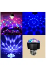Ledx Al-kx6882 Mini 360 Derece Led 3.3 Watt E27 Duy Rgb Disko Lamba Ledx Al-kx6882 Mini 360 Derece Led 3.3 Watt E27 Duy Rgb Disko Lamba