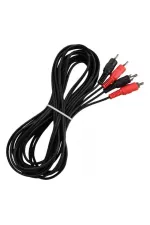 Powermaster Pm-428 Siyah 5 Metre 2 Rca + 2 Rca Kablo