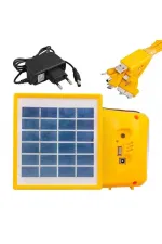 Powermaster Şarjlı Solar Aydınlatma Seti Tek Panelli Powermaster Şarjlı Solar Aydınlatma Seti Tek Panelli