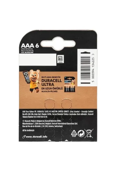 Duracell Basic İnce Aaa Kalem Pil 6'lı