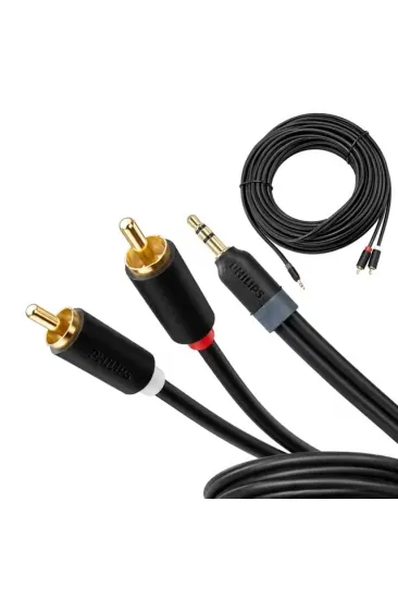 Philips Swr2110/93 25 Metre 3.5mm Stereo 2 Rca Aux Ses Kablosu Hi-fi