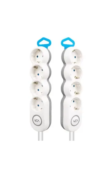 Vea Ve-2s4s 4'lü 1.5 Metre Kablolu Anahtarlı Grup Priz