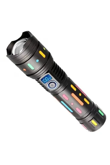 Powermaster Pm-25120 Çok Fonksiyonlu Teleskopik Zoom - 5 Modlu Şarjlı El Feneri Powermaster Pm-25120 Çok Fonksiyonlu Teleskopik Zoom - 5 Modlu Şarjlı El Feneri
