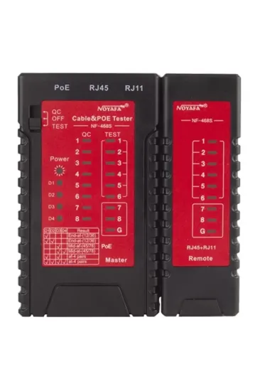 Noyafa Nf-468s Rj45-rj11-poe Kablo Test Cihazı Noyafa Nf-468s Rj45-rj11-poe Kablo Test Cihazı