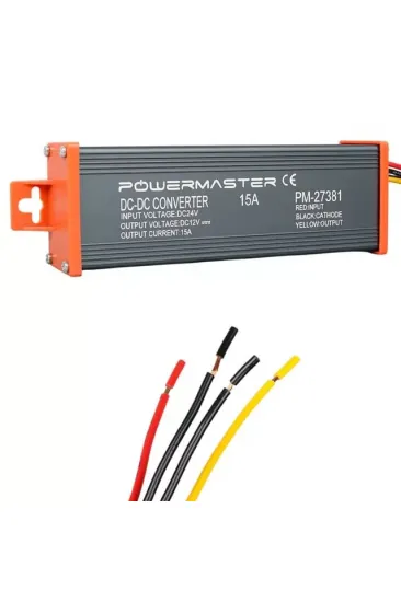 Powermaster Pm-27381 24v Dc 12v Dc 15 Amper Oto Konvertör
