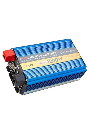 Powermaster 12 Volt 1200 Watt Pure Sinus Wave İnverter Pwr-1200 Powermaster 12 Volt 1200 Watt Pure Sinus Wave İnverter Pwr-1200