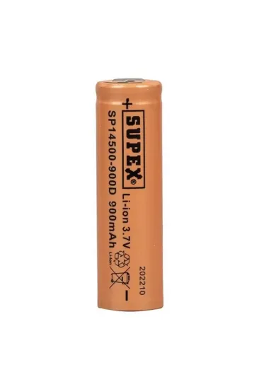 Supex 14500-900d Lityum Ion 3.7volt 900mah Şarj Edilebilir Başlıksız Pil Supex 14500-900d Lityum Ion 3.7volt 900mah Şarj Edilebilir Başlıksız Pil